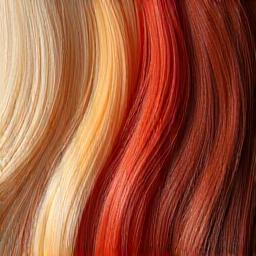 Nuances de cheveux colorés