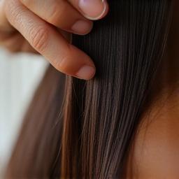 Application soin sur cheveux